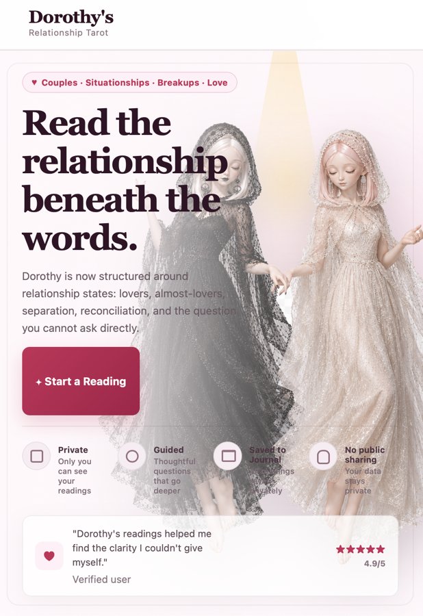 Dorothy Relationship guidance landing page